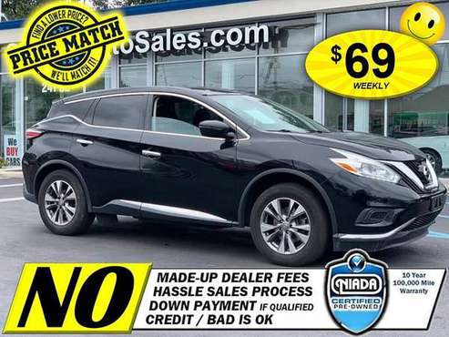2016 Nissan Murano 4d SUV AWD S Own for $69 WK! FINANCE: - cars &... for sale in Elmont, NY