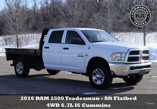 2016 RAM 2500 Tradesman - 8ft Flatbed - 4WD 6 7L I6 Cummins (328916) for sale in Dassel, MN