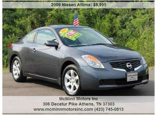 2009 Nissan Altma 2.5 S Coupe - Only 47K Miles! Sunroof! Over 30 MPG! for sale in Athens, TN