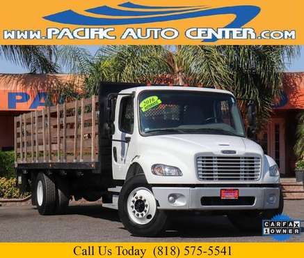 2016 Freightliner M2 26 FT Flat Stake Bed Utility Diesel Truck #27323 for sale in Fontana, CA