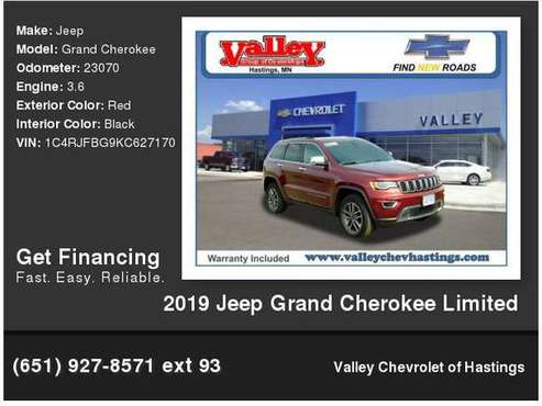 2019 Jeep Grand Cherokee Limited for sale in Hastings, MN