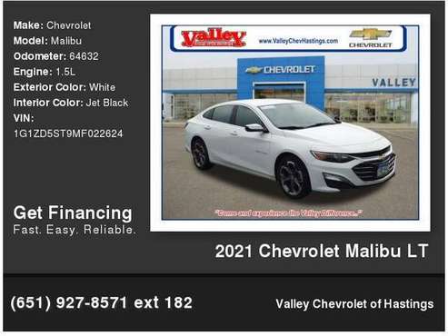 2021 Chevrolet Chevy Malibu LT - - by dealer - vehicle for sale in Hastings, MN
