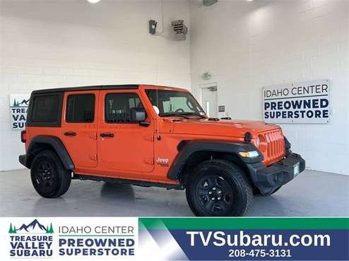 2018 Jeep Wrangler 4x4 4WD Unlimited Sport SUV - - by for sale in Nampa, ID