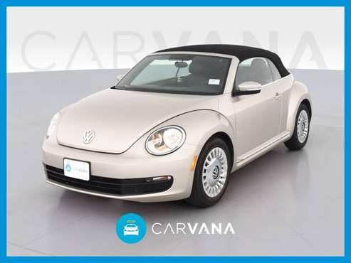 2013 VW Volkswagen Beetle 2 5L Convertible 2D Convertible Beige for sale in Point Edward, MI