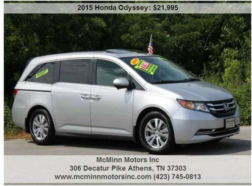 2015 Honda Odyssey EX-L - NAVIGATION! Leather! Sunroof! Backup Cam! for sale in Athens, TN