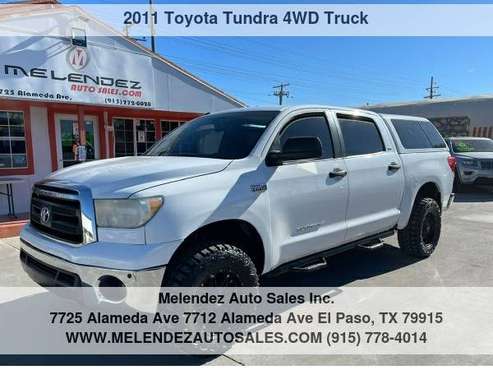 2011 Toyota Tundra 4WD Truck CrewMax 5 7L V8 6-Spd AT - cars & for sale in El Paso, TX