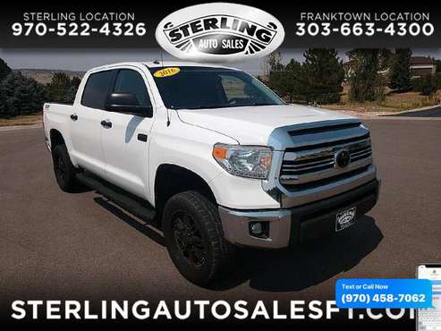 2016 Toyota Tundra 4WD Truck CrewMax 5.7L V8 6-Spd AT SR5 (Natl) -... for sale in Sterling, CO