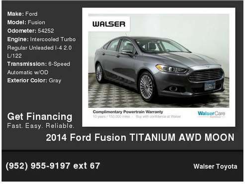 2014 Ford Fusion TITANIUM AWD MOON for sale in Bloomington, MN