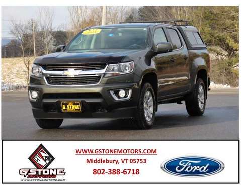 2018 CHEVROLET COLORADO LT CREW CAB - - by dealer for sale in Middlebury, VT