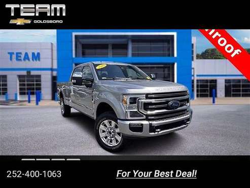 2020 Ford F250SD Platinum pickup Silver - - by dealer for sale in Goldsboro, NC