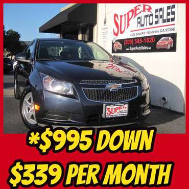 *$995 Down & *$339 Per Month on this 2014 Chevrolet Cruze!! for sale in Modesto, CA
