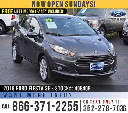 *** 2019 Ford Fiesta SE *** SIRIUS - Backup Camera - Cruise Control... for sale in Alachua, GA