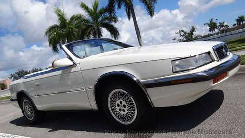 1991 *Chrysler* *TC* *2dr Convertible* White for sale in West Palm Beach, FL