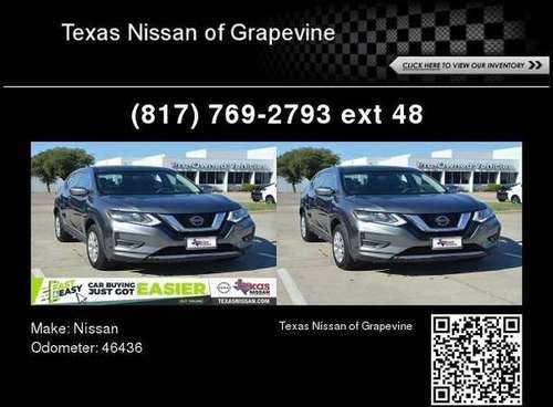 2018 Nissan Rogue S - - by dealer - vehicle automotive for sale in GRAPEVINE, TX