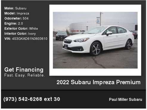 2022 Subaru Impreza Premium - - by dealer - vehicle for sale in Parsippany, NJ