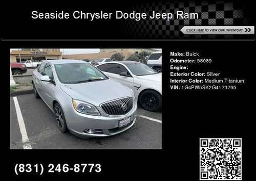 2016 Buick Verano Sport Touring Group - Lower Price for sale in Seaside, CA