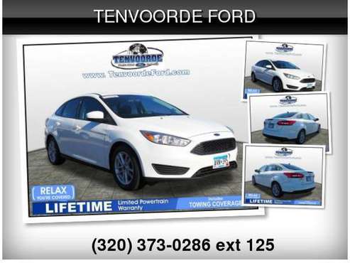 2018 Ford Focus SE $1040 Down Delivers! - cars & trucks - by dealer... for sale in ST Cloud, MN