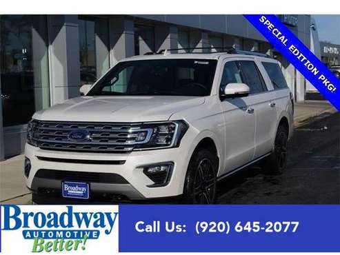 2019 Ford Expedition Max SUV Limited - Ford White for sale in Green Bay, WI
