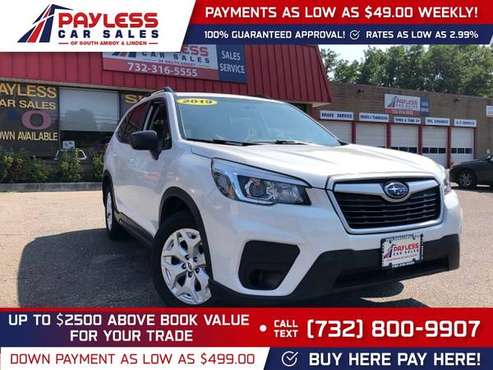 2019 Subaru Forester 25i 25 i 25-i FOR ONLY 354/mo! for sale in south amboy, NJ