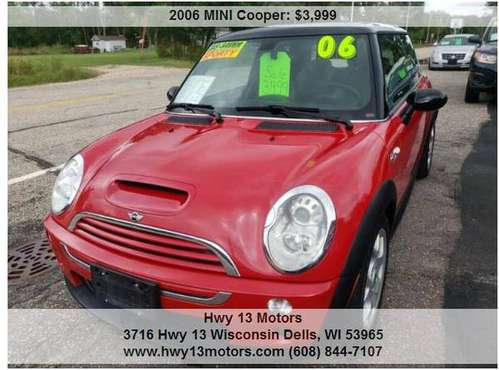 2006 MINI Cooper S 2dr Hatchback 157074 Miles for sale in Wisconsin dells, WI