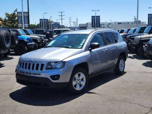 2015 Jeep Compass Sport suv Billet Silver Metallic Clearcoat - cars for sale in Fullerton, CA