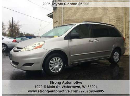 2006 Toyota Sienna LE 7 Passenger 4dr Mini Van - cars & trucks - by... for sale in WATERTOWN, IL