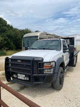 2010 Ford F550 XL SD 4x4 Single Cab Diesel 12ft Flatbed Work Truck for sale in Whitesboro, TX