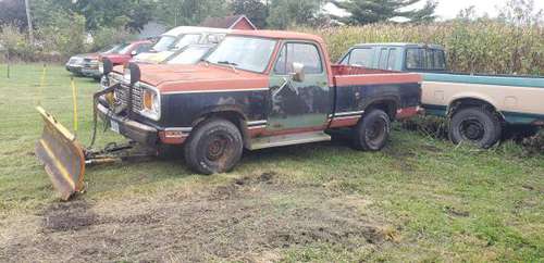 197? Dodge ramcharger short box reg cab big block for sale in westgate, IA