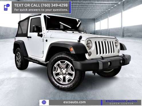 2015 Jeep Wrangler 4x4 4WD Sport SUV - - by dealer for sale in Escondido, CA