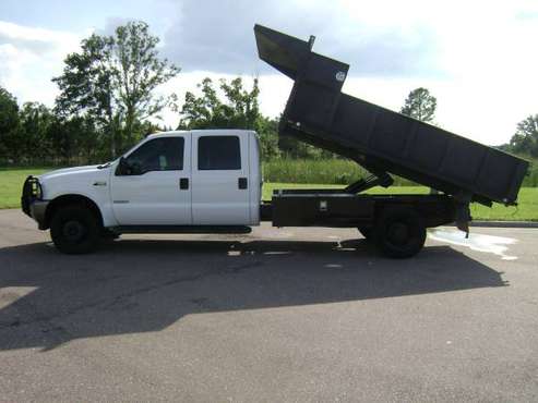 2003 FORD F 450 CREW CAB 4X4 V8 DIES 12 DUMP BED 1 OWNER, 129,441 MILE for sale in Odessa, FL