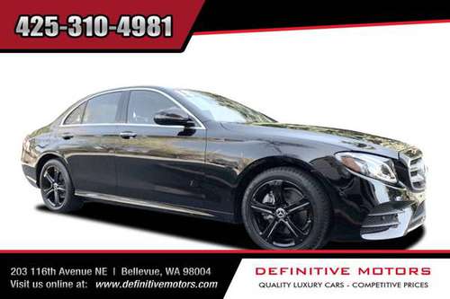 2018 Mercedes-Benz E-Class E 300 4MATIC Sport AVAILABLE IN STOCK! for sale in Bellevue, WA