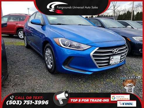 280/mo - 2017 Hyundai Elantra SESedan (midyear release) FOR ONLY for sale in Salem, OR