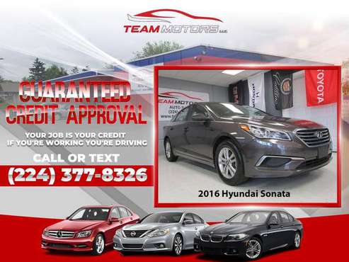 2016 Hyundai Sonata for $232/mo BAD CREDIT is OK for sale in Dundee, IL