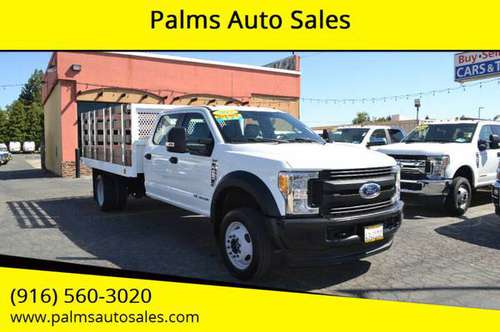 2017 Ford F-450 4x4 Crew Cab Stake Bed Diesel Utility Truck for sale in Citrus Heights, CA