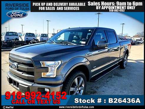 2016 Ford F-150 Lariat 4X4 TRUCK -EZ FINANCING -LOW DOWN! - cars &... for sale in Tulsa, OK