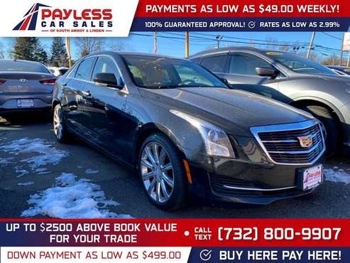 2015 Cadillac ATS Sedan Luxury AWD FOR ONLY 309/mo! for sale in south amboy, NJ