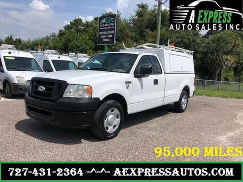 2008 FORD F150 V6 4.2 L LONG BED WITH SERVICE UTILITY TOPPER 95K MILES for sale in TARPON SPRINGS, FL 34689, FL
