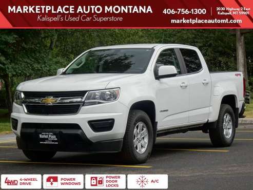 2017 CHEVROLET COLORADO CREW CAB 4x4 4WD Chevy WORK TRUCK PICKUP 4D for sale in Kalispell, MT