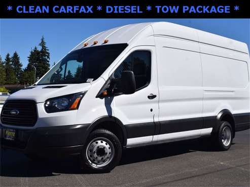 2018 Ford Transit Cargo 350 HD 3dr LWB High Roof DRW Extended Cargo Van with Sliding Passenger Side Door and 10360 Lb. GVWR for sale in Seattle, WA