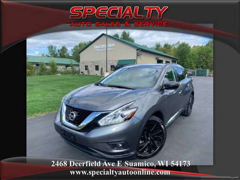 2017 Nissan Murano! Platinum! AWD! Bckup Cam! Pano Roof! New Tires! for sale in Suamico, WI