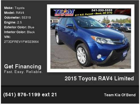 2015 Toyota RAV4 Limited - - by dealer - vehicle for sale in Bend, OR