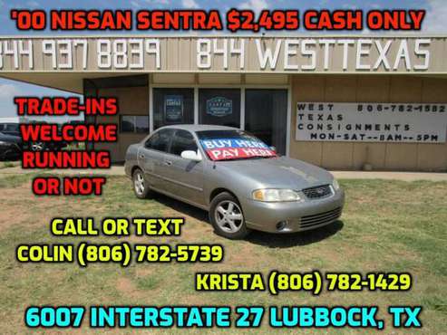 2000 NISSAN SENTRA BASE for sale in Lubbock, TX