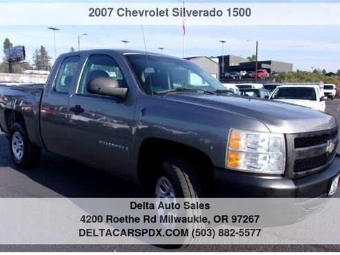 2007 Chevrolet Chevy Silverado 1500 4WD Ext Cab LS Low Miles PWR for sale in Milwaukie, OR