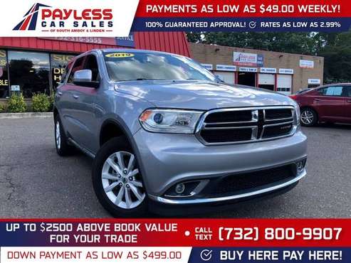 2019 Dodge Durango SXT FOR ONLY 448/mo! - - by dealer for sale in south amboy, NJ