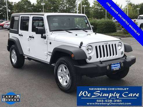2017 Jeep Wrangler Unlimited Sport WORK WITH ANY CREDIT! for sale in Newberg, OR