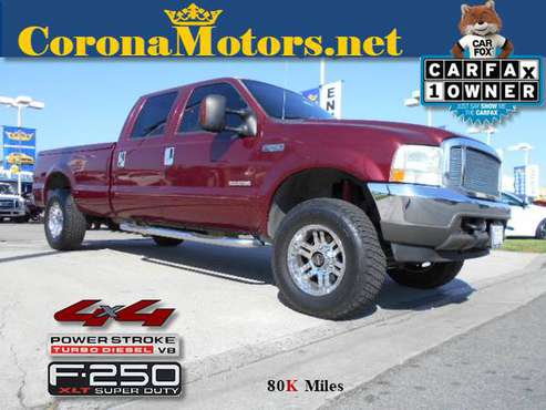 2004 Ford F-250 Crew Cab V8, Turbo Dsl 4WD for sale in Ontario, CA