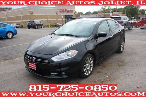 2013 *DODGE**DART* LIMITED* 89K BLACK ON BLACK LEATHER SUNROOF 176384 for sale in Joliet, IL