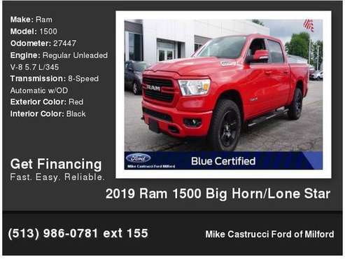2019 Ram 1500 Big Horn/Lone Star - - by dealer for sale in Milford, OH