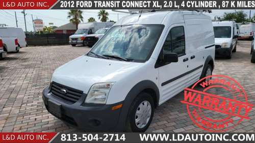 2012 FORD TRANSIT CONNECT XL, 2 0 L, 4 CYLINDER , 87 K MILES - cars for sale in largo, FL