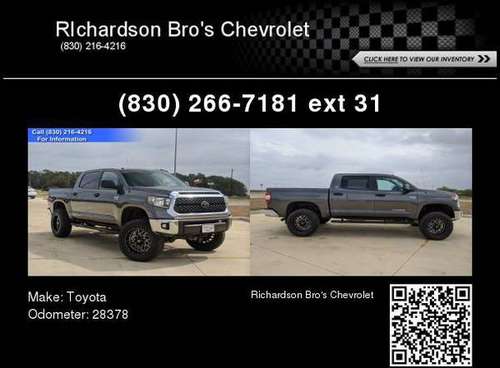 2019 Toyota Tundra SR5 - cars & trucks - by dealer - vehicle... for sale in North Floresville, TX